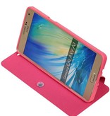 Caso Tipo EasyBook para Galaxy A7 rosa