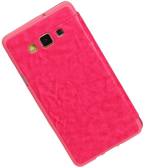 Easy Book Type Case for Galaxy A7 Pink