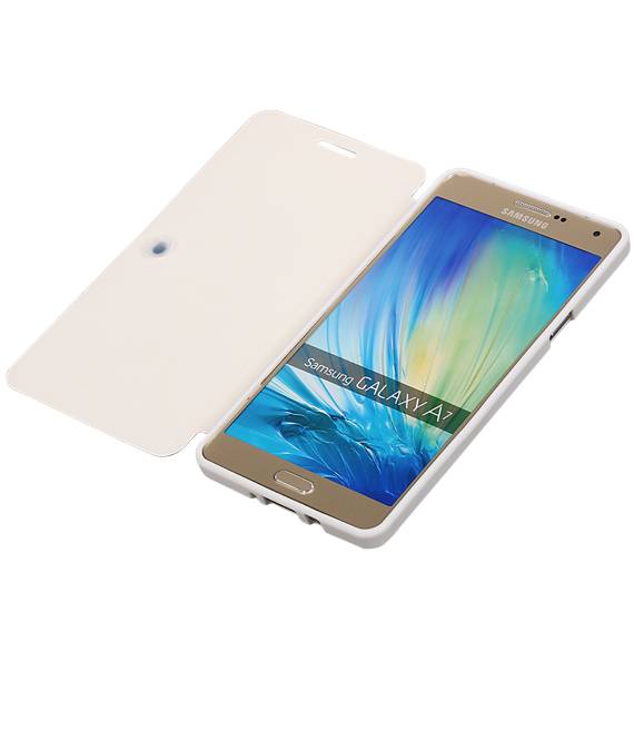 Caso Tipo EasyBook per Galaxy A7 Bianco