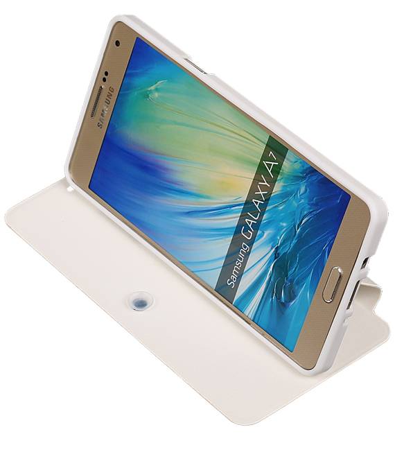 Caso Tipo EasyBook per Galaxy A7 Bianco