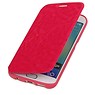 Easy Booktype hoesje voor Galaxy S6 Edge G925 Roze