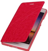 Caso Tipo EasyBook per Huawei Ascend P7 Rosa