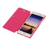 Caso Tipo EasyBook per Huawei Ascend P7 Rosa