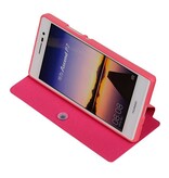 Easy Booktype case for Huawei Ascend P7 Pink