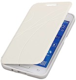 Caso Tipo EasyBook para Galaxy Core II G355H Blanca