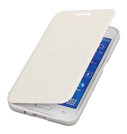 EasyBook Type Taske til Galaxy Core II G355H Hvid