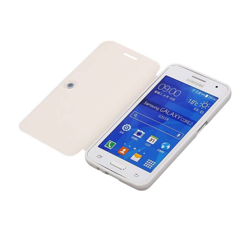 Easybook Typ Tasche für Galaxy Core-II G355H Weiß