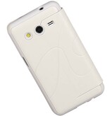 EasyBook Type Taske til Galaxy Core II G355H Hvid