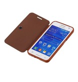 Caso Tipo EasyBook per Galaxy Nucleo II G355H Brown