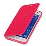 Caso Tipo EasyBook para Galaxy Core II G355H rosa