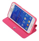 EasyBook Type Taske til Galaxy Core II G355H Pink
