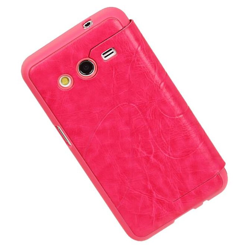 EasyBook Type Taske til Galaxy Core II G355H Pink