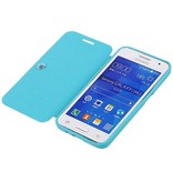 Caso Tipo EasyBook para Galaxy Core II turquesa G355H