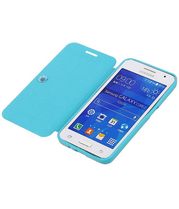 Easy Book type case for Galaxy Core II G355H Turquoise