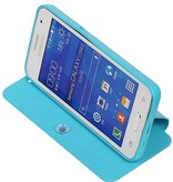 Caso Tipo EasyBook para Galaxy Core II turquesa G355H