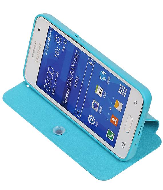 Easy Booktype hoesje voor Galaxy Core II G355H Turquoise