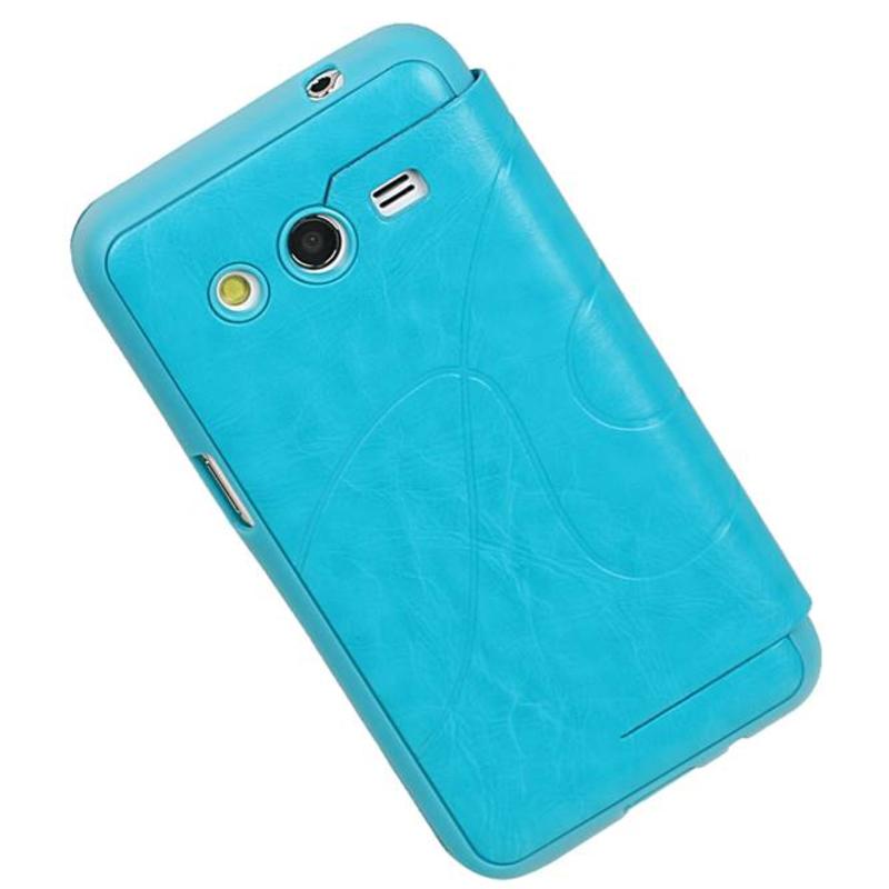 EasyBook Type Taske til Galaxy Core II G355H Turkis