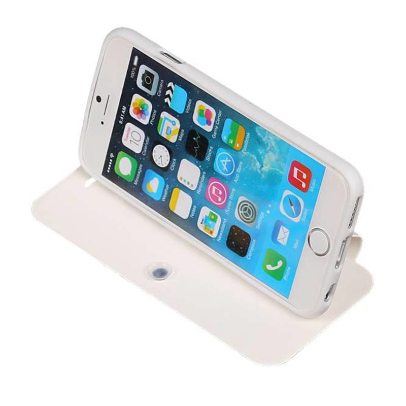 Type de Easy Book Cover pour iPhone 6 Blanc