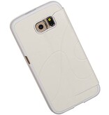 EasyBook Type Taske til Galaxy S6 G920F Hvid