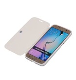 Caso Tipo EasyBook para Galaxy S6 G920F Blanca