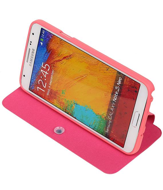 Easy Booktype hoesje voor Galaxy Note 3 Neo Roze