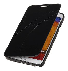 Caso Tipo EasyBook per Galaxy Note N7505 3 Neo Nero