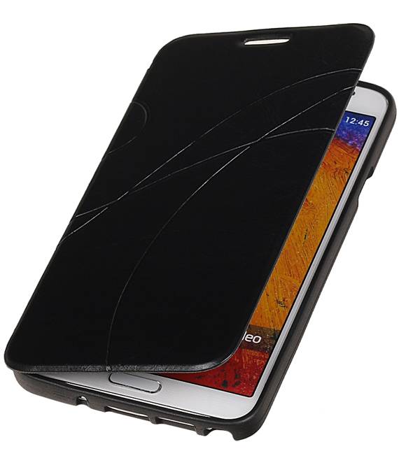 Caso Tipo EasyBook per Galaxy Note N7505 3 Neo Nero
