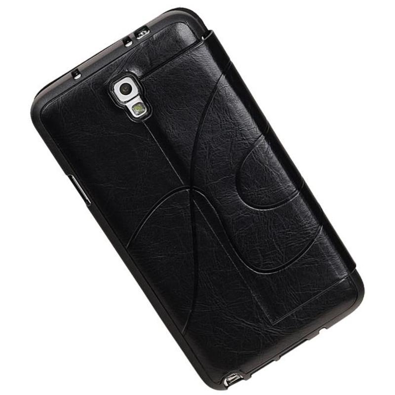 Caso Tipo EasyBook per Galaxy Note N7505 3 Neo Nero
