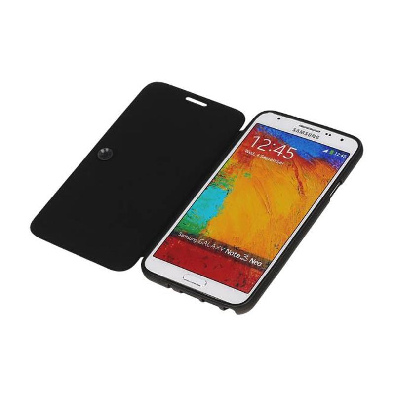 EasyBook Type Taske til Galaxy Note 3 Neo N7505 Sort