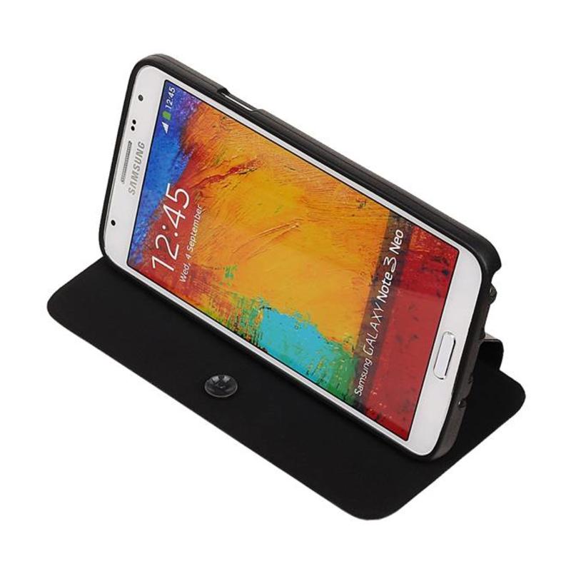 EasyBook Type Taske til Galaxy Note 3 Neo N7505 Sort