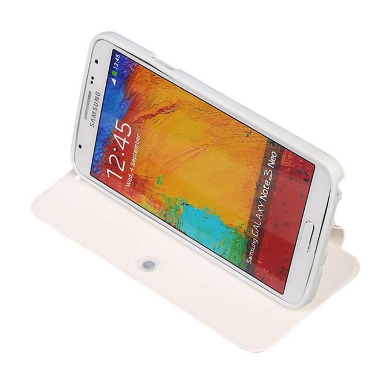 Caso Tipo EasyBook per Galaxy Note 3 Neo Bianco
