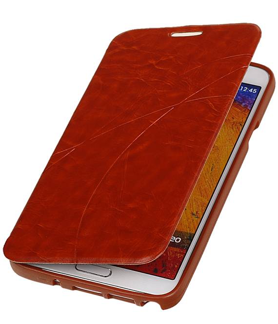 Caso Tipo EasyBook per Galaxy Note 3 Neo Brown