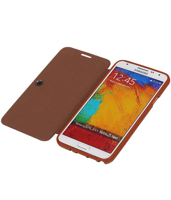Easybook Typ Tasche für Galaxy Note 3 Neo Brown