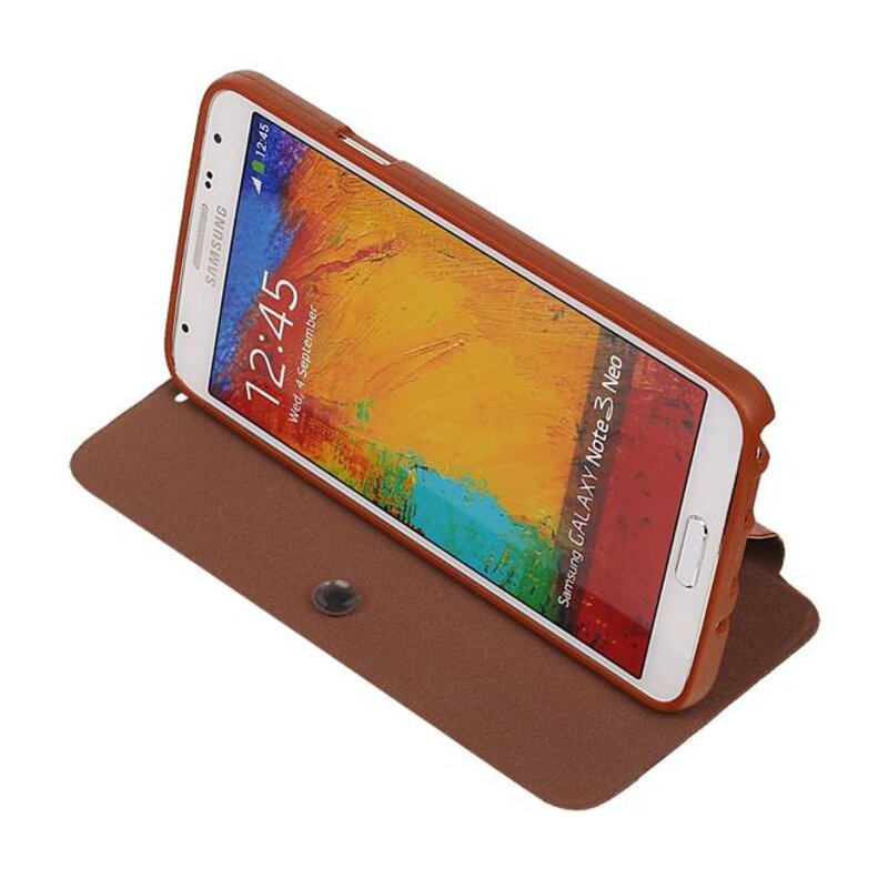 EasyBook Type Taske til Galaxy Note 3 Neo Brown