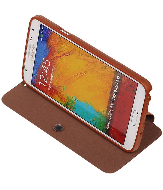 Easybook Typ Tasche für Galaxy Note 3 Neo Brown