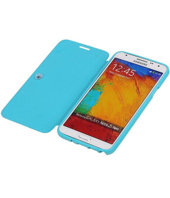 Easy Booktype hoesje voor Galaxy Note 3 Neo N7505 Turquoise