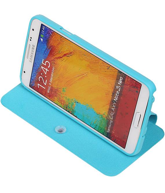 Easy Booktype hoesje voor Galaxy Note 3 Neo N7505 Turquoise