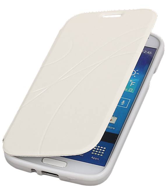 Easy Booktype hoesje voor Galaxy S4 i9500 Wit