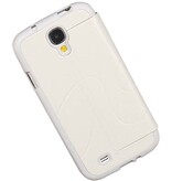 Caso Tipo EasyBook para i9500 Galaxy S4 Blanca