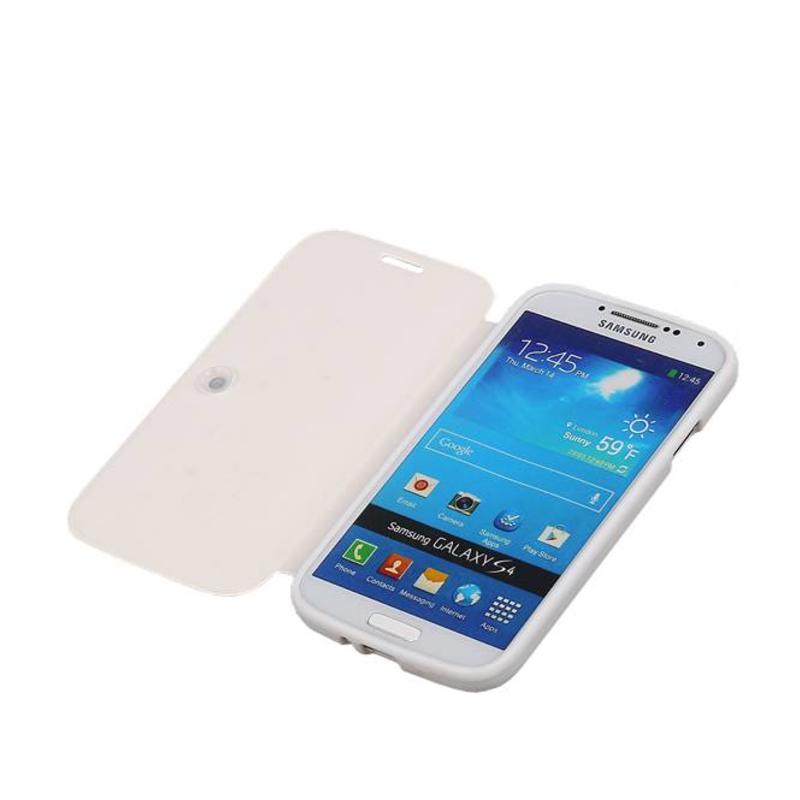 Caso Tipo EasyBook para i9500 Galaxy S4 Blanca