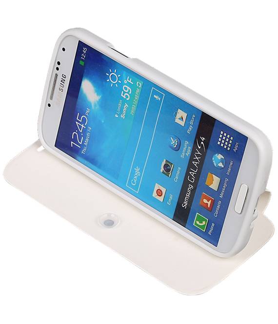 EasyBook Type Taske til Galaxy S4 i9500 Hvid