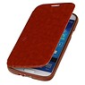 Caso Tipo EasyBook per i9500 Galaxy S4 Brown
