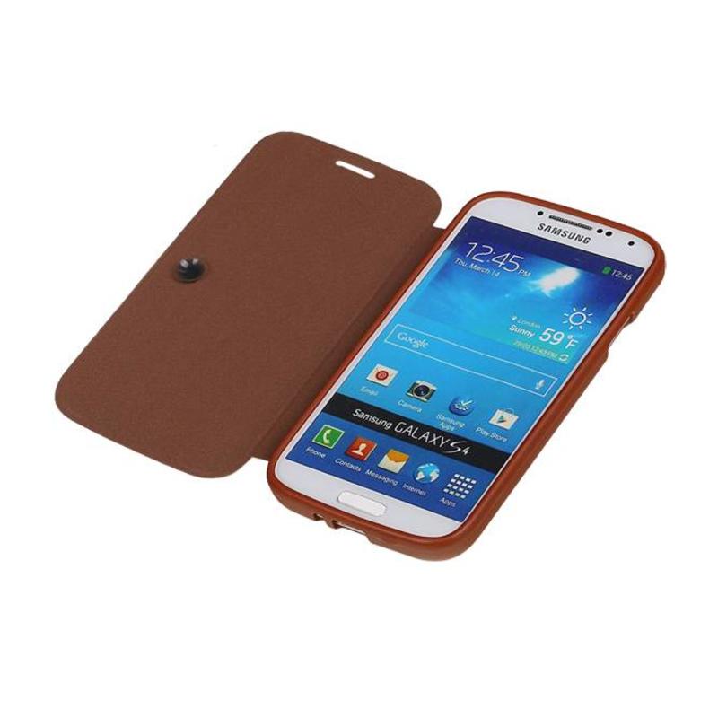 Easy Book Type Case for Galaxy S4 i9500 Brown