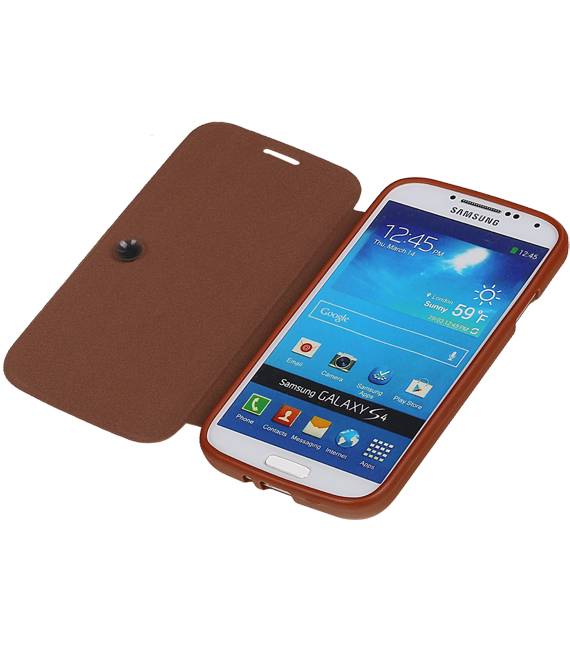 Easy Book Type Case for Galaxy S4 i9500 Brown