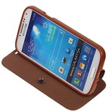 EasyBook Type Taske til Galaxy S4 i9500 Brown