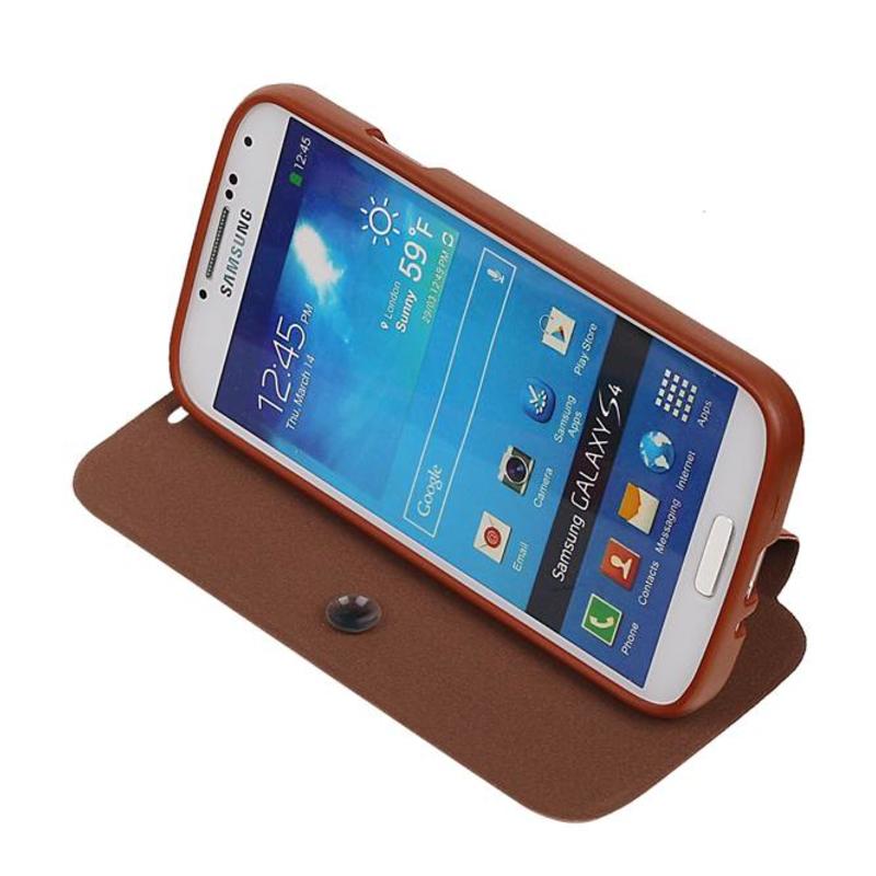 EasyBook Type Taske til Galaxy S4 i9500 Brown