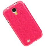 Easy Book Type Case for Galaxy S4 i9500 Pink