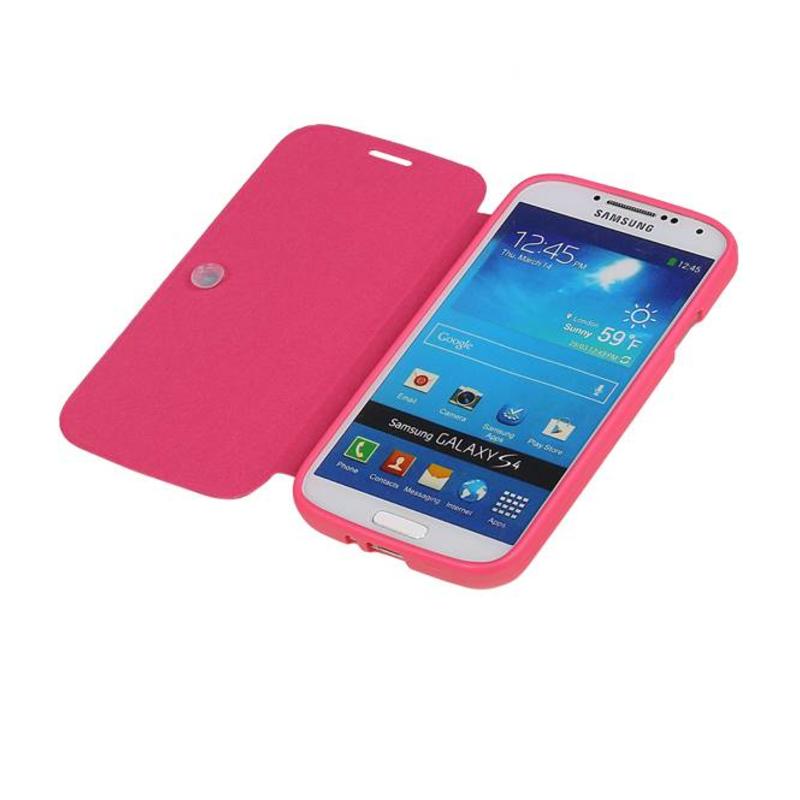 Easy Book Type Case for Galaxy S4 i9500 Pink
