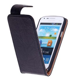 Funda de cuero clásico lavada para Galaxy S3 i9300 Negro