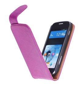 Custodia in pelle classica Lavato per Galaxy S i8750 Ativ Viola